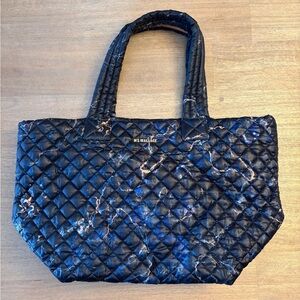 MZ Wallace Night Storm Blue Quilted Tote